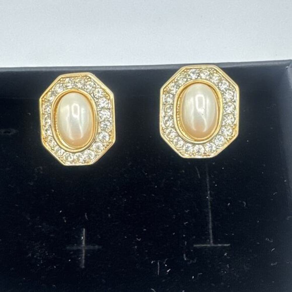 Rare Vintage TAT 90s Runway Style Geometric Octagon Earrings.